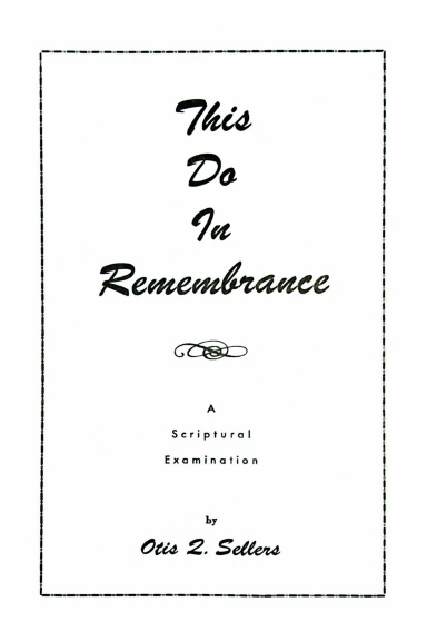 This Do in Remembrance