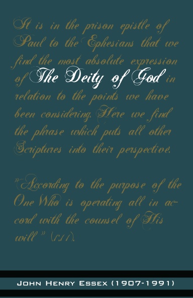 The Deity of God
