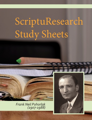 ScriptuResearch Study Sheets