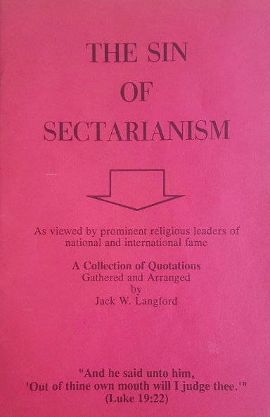 The Sin of Sectarianism