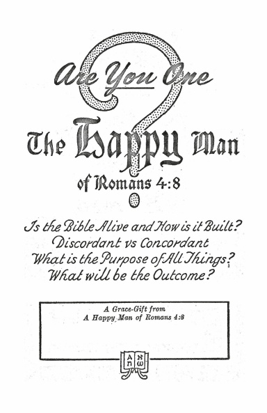 The Happy Man of Romans 4:8 – Are You One?